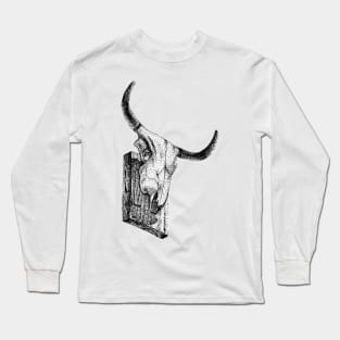 Cow Skull Long Sleeve T-Shirt